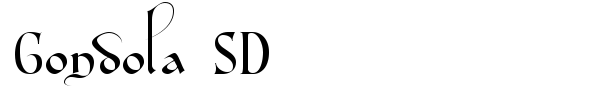 Gondola SD font preview